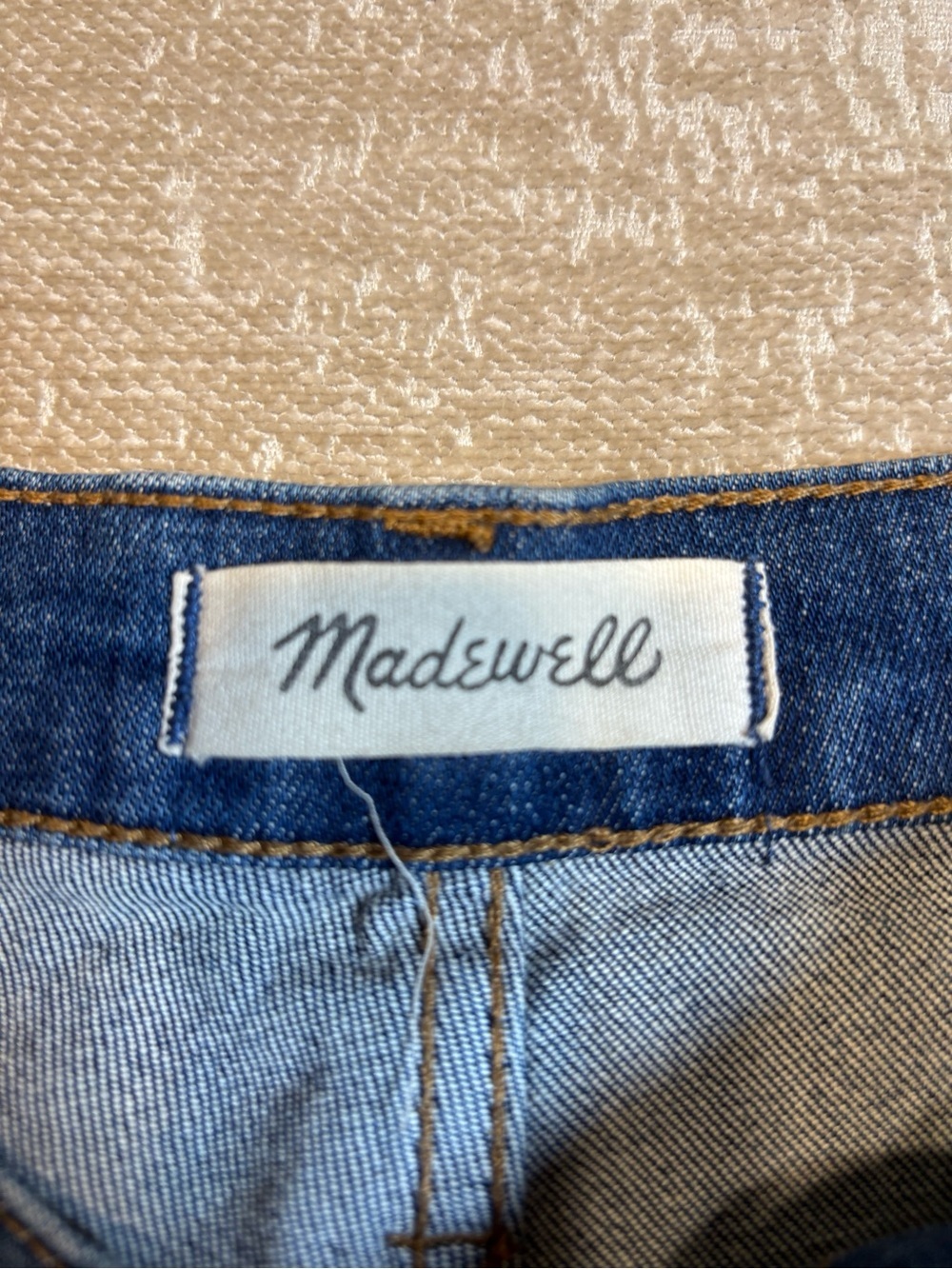 🏷️ Madewell The High-Rise Slim Boy-Jean Medium Wash Denim Size 23 - Picture 5 of 16